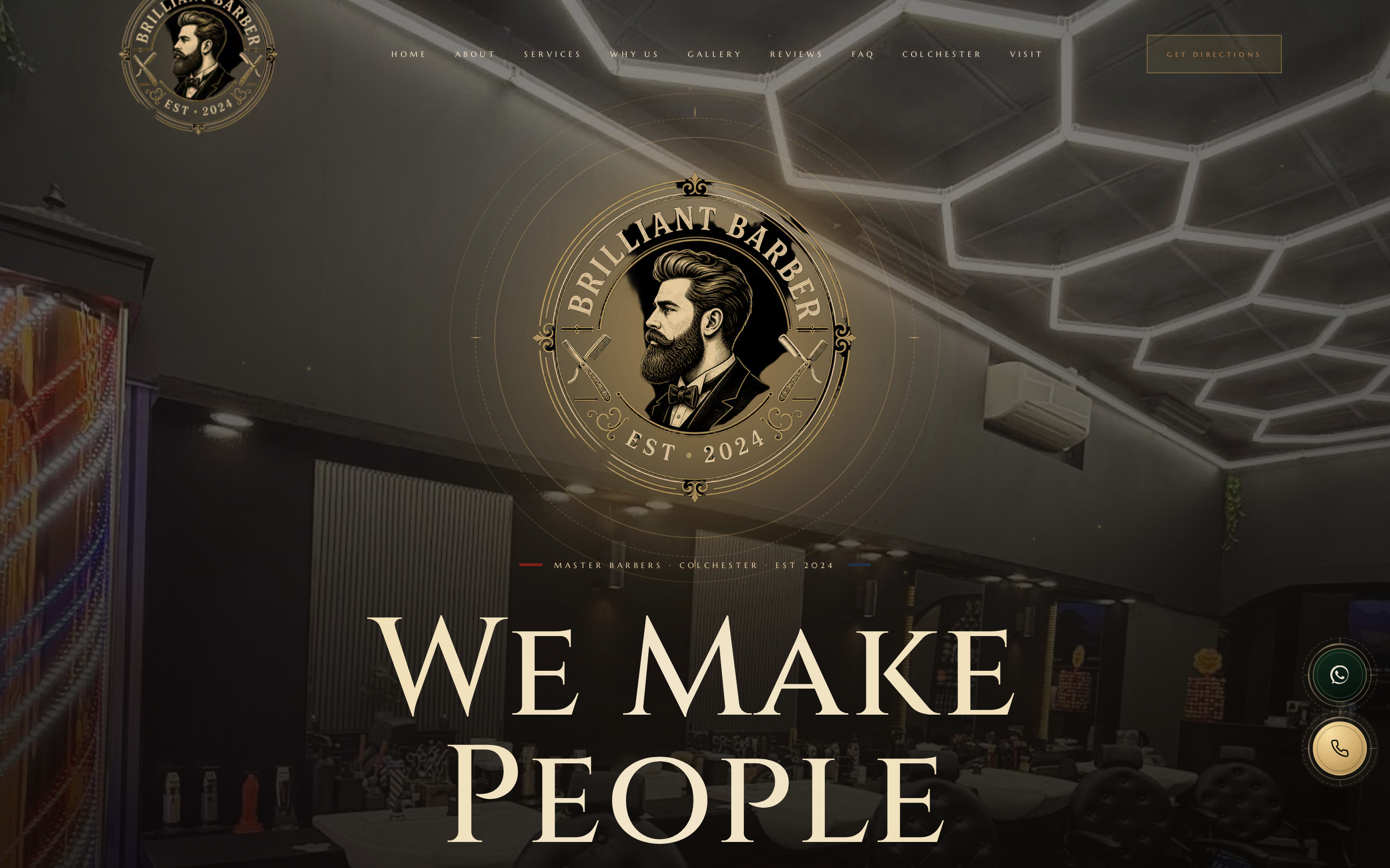 Brilliant Barber Colchester — bespoke website built by HMG